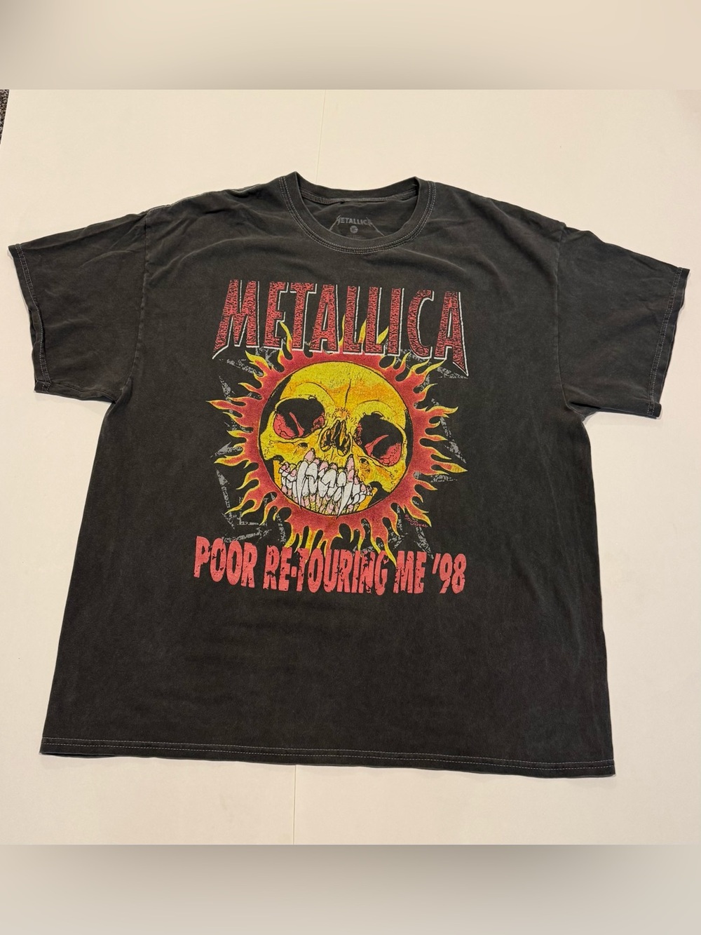 Metallica Poor Re-Touring ME 98 Oversized Heavy Metal Shirt